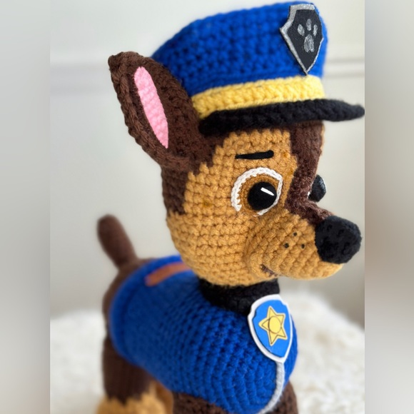 Paw Patrol “Chase” Character Cartoon Toy *Handmade - Brand New - Picture 8 of 9